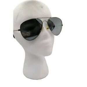 Vintage Foster Grant Sunglasses Silver Metal Pilot Taiwan